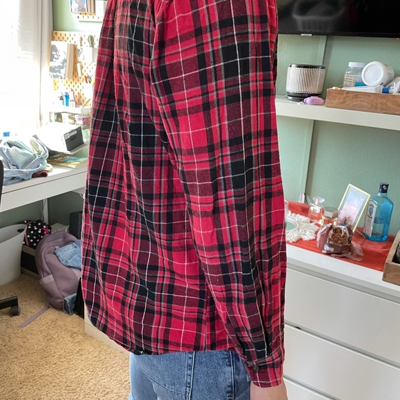 Red and Black Button Down - Picture 2 of 5